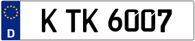 Trailer License Plate
